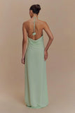 Rosalia Cowl Neck Maxi Dress Sage