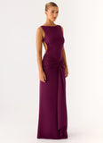 Fault Line Maxi Dress Plum