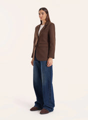 Chocolate Tailored Blazer