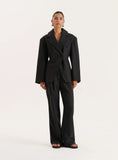 Black Tailored Wide Leg Trouser