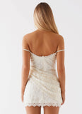 Knockout Mini Dress White