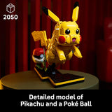 LEGO Pokémon Pikachu and Poké Ball Collectible Building Sets for Adults Ages 18 Pokémon Figure for Display Desk Shelf or Office Decor Gift for Men Women 72152