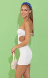 Cutout Dress in White