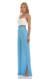 Swirl Wide Leg Pants in Blue