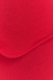 Caprice Halter Knit Maxi Dress Red
