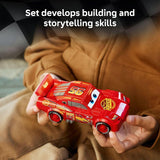 LEGO Speed Champions Lightning McQueen Toy Disney Pixar Cars Building Blocks for Kids Boys Girls Ages 9 Pretend Play Race Car Bedroom Shelf Display 77255