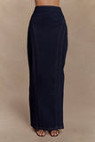 Alma Denim Maxi Skirt Indigo Blue