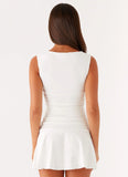 Kelda Mini Dress White