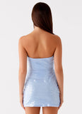 Martini Mini Dress Blue