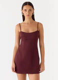 Clementine Mini Dress Merlot