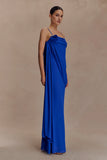 Leena Chiffon Maxi Dress Cobalt