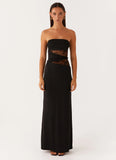 Karma Strapless Maxi Dress Black