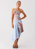 Juliana Midi Dress Deep Sea Bloom