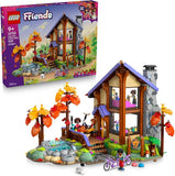 LEGO Friends Cozy Fall Forest Cabin 42705 Building Toy for Girls Boys Ages 9 Toy Playset W 4 Minidolls 1229 pieces Gift for Birthdays