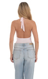 Cowl Neck Bodysuit in Pink