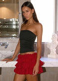 Someone Else Mini Skort Dark Cherry