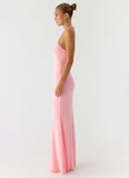 Jolin Halter Maxi Dress Baby Pink
