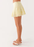 Hundred Percent Mini Skirt Yellow