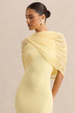Magoria Lemon Mesh Round Neck Cape