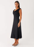 Role Model Maxi Dress Black Polka Dot