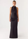Back To Life Halter Maxi Dress Black