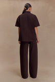 Mannon Mid Rise Denim Jeans Chocolate