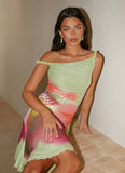 Huntah Midi Dress Green Tropical