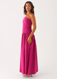 Carmel Maxi Dress Fuchsia