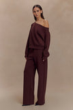 August Straight Leg Jogger Chocolate