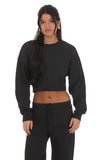 Cropped Jumper in Black