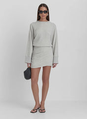 Grey Marl Oversized Sweatshirt