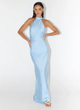 Keena Scarf Maxi Dress Blue