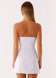 Patsie Strapless Mini Dress Lilac