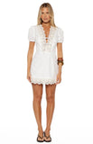 Nico White Broderie Trim Mini Dress PRE ORDER