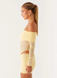 No Doubt Mini Dress Yellow