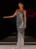 Billions Sequin Maxi Dress Mirror Silver