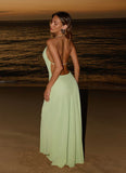 Morning Crush Cowl Maxi Dress Lime