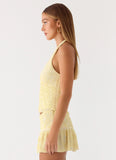 Mimi Beaded Top Yellow