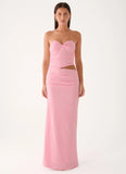 Carella Strapless Maxi Dress Pink