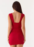 Sommers Lace Mini Dress Red
