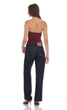 Mid Rise Baggy Jeans in Navy