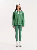Green Branded Polo Sweatshirt