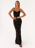 Need You Sequin Maxi Dress Black