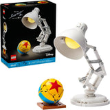 LEGO Ideas Disney Pixar Luxo Jr Room Decor and Building Set for Adults Office and Desk Decor for Women and Men Ages 18 Brick Built Lamp DIY Kit Collectible Gift Idea for Movie Fans 21357