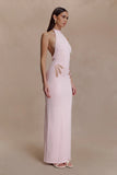 Brock Knit Halter Maxi Dress Baby Pink