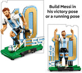 LEGO Editions Lionel Messi Soccer Legend Building Set for Boys Girls Ages 12 Collectible Soccer Gift with Plaque Kids Bedroom or Shelf Decor 43015
