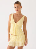 Aberley Top Yellow