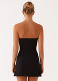 Patsie Strapless Mini Dress Black