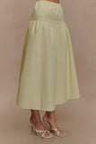 Amirah Midi Skirt Lemon