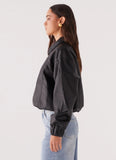 Houghton Oversized Bomber Jacket Black